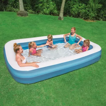 Bestway Nadmuchiwany niebieski prostokątny basen rodzinny 3,05 m x 1,83 m x 46 cm
