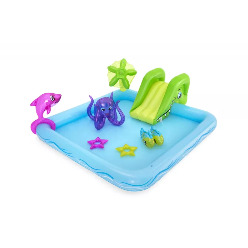 Bestway Play Center Fantastic Aquarium basen do zabawy, basen dmuchany, 308 l, kształt cyfry 8, 2 lata, winyl, wielokolorowy