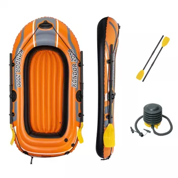 Bestway HYDRO-FORCE Ponton dmuchany – w zestawie wiosła i pompka nożna