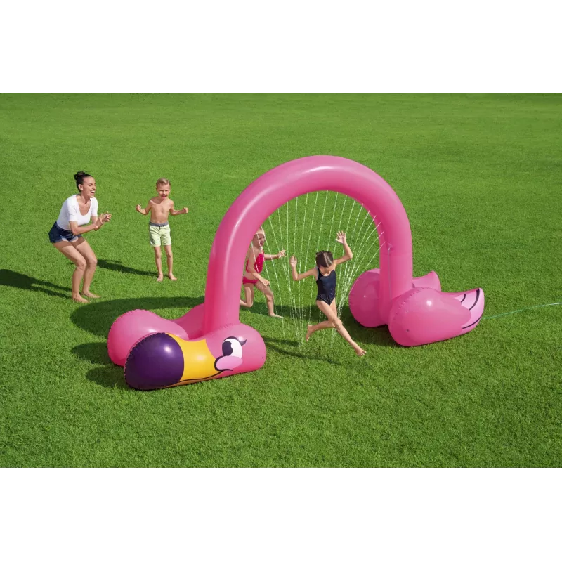Bestway 11'2 cala x 43 cale x 6'4 cala/3,40 m x 1,10 m x 1,93 m Jumbo Flamingo Sprinkler