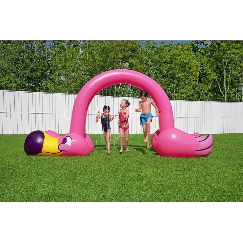 Bestway 11'2 cala x 43 cale x 6'4 cala/3,40 m x 1,10 m x 1,93 m Jumbo Flamingo Sprinkler