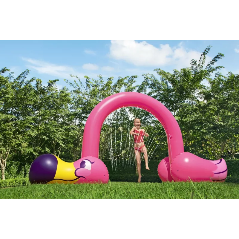 Bestway 11'2 cala x 43 cale x 6'4 cala/3,40 m x 1,10 m x 1,93 m Jumbo Flamingo Sprinkler