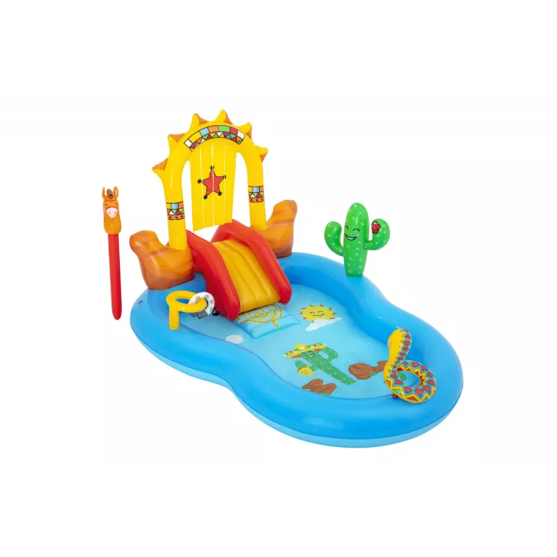 Bestway 8'8 cala x 6'2 cala x 55 cali / 2,64 m x 1,88 m x 1,40 m Centrum zabaw Dzikiego Zachodu