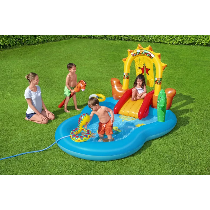 Bestway 8'8 cala x 6'2 cala x 55 cali / 2,64 m x 1,88 m x 1,40 m Centrum zabaw Dzikiego Zachodu