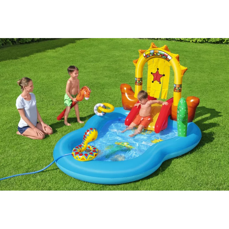 Bestway 8'8 cala x 6'2 cala x 55 cali / 2,64 m x 1,88 m x 1,40 m Centrum zabaw Dzikiego Zachodu