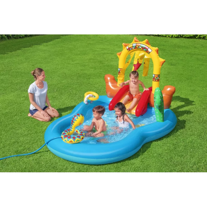 Bestway 8'8 cala x 6'2 cala x 55 cali / 2,64 m x 1,88 m x 1,40 m Centrum zabaw Dzikiego Zachodu