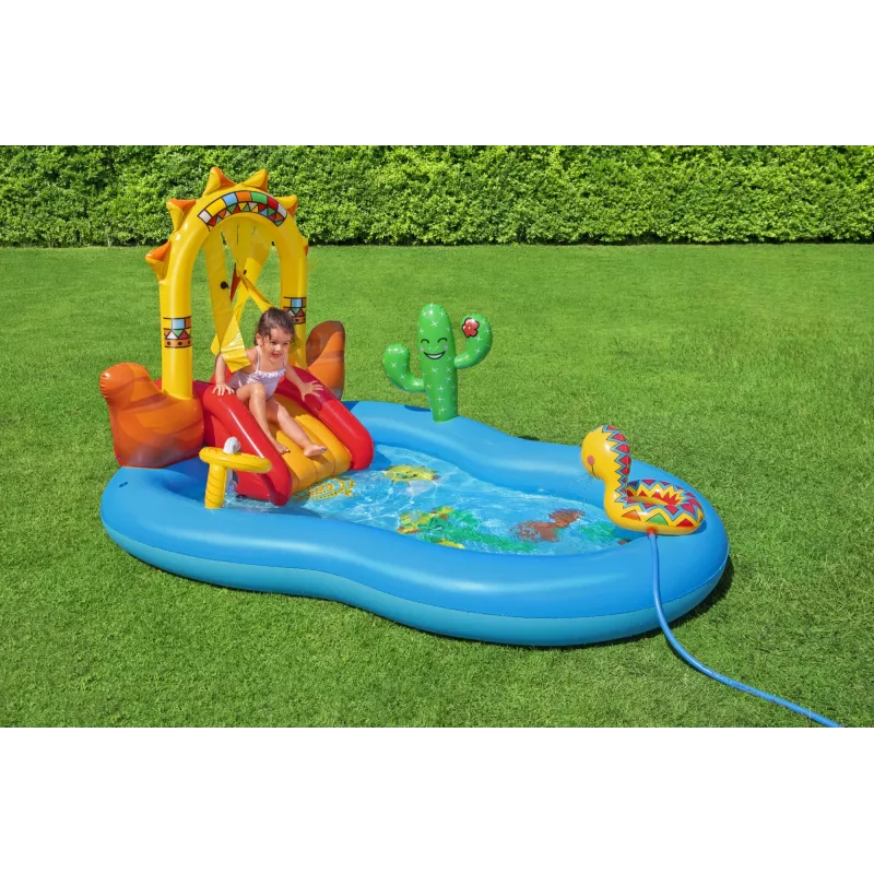 Bestway 8'8 cala x 6'2 cala x 55 cali / 2,64 m x 1,88 m x 1,40 m Centrum zabaw Dzikiego Zachodu