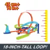 Hot Wheels Action Loop Cyclone Challenge Track Set z samochodzikiem w skali 1:64, łatwe przechowywanie
