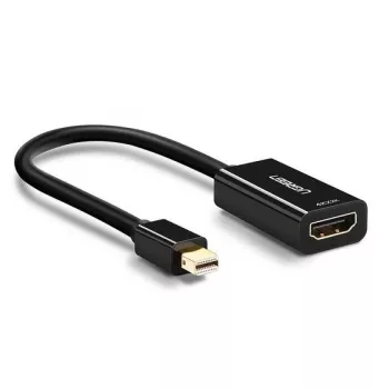 Ugreen 40360 adapter kablowy wideo 0,25 m Mini DisplayPort HDMI Czarny