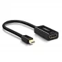 Ugreen 40360 adapter kablowy wideo 0,25 m Mini DisplayPort HDMI Czarny