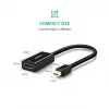 Ugreen 40360 adapter kablowy wideo 0,25 m Mini DisplayPort HDMI Czarny