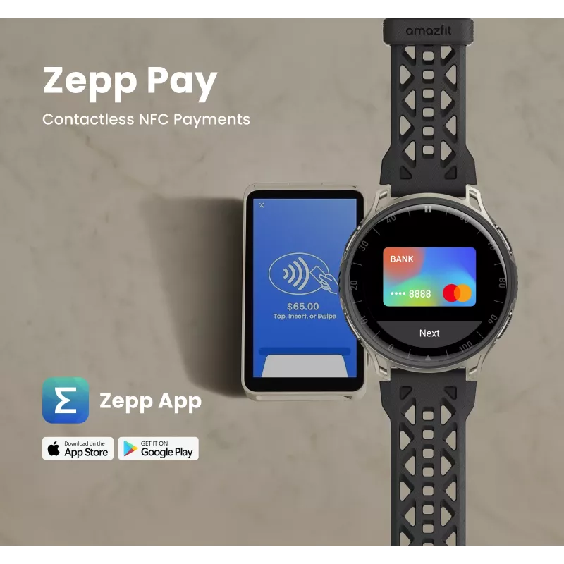 Amazfit Cheetah 2 Pro 3,35 cm (1,32 cala) AMOLED 48 mm Cyfrowy 466 x 466 pikseli Ekran dotykowy Tytan Wi-Fi