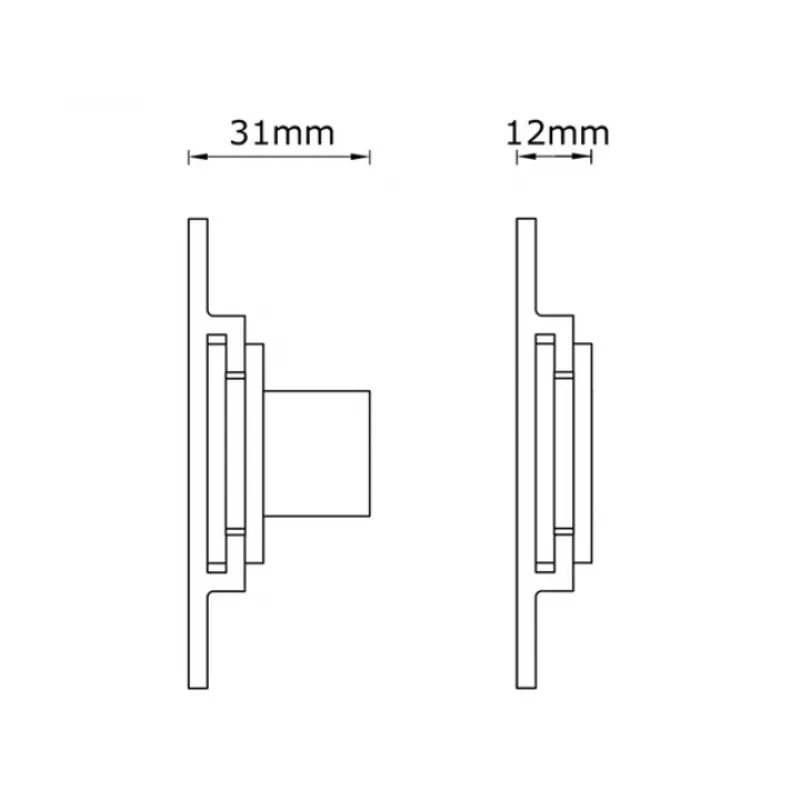 Multibrackets M Universal Wallmount Super cienki Small srebrny, 66 cm (26 cali), 81,3 cm (32 cale), 200 x 100 mm, 400 x 400 mm, Aluminium, Srebrny