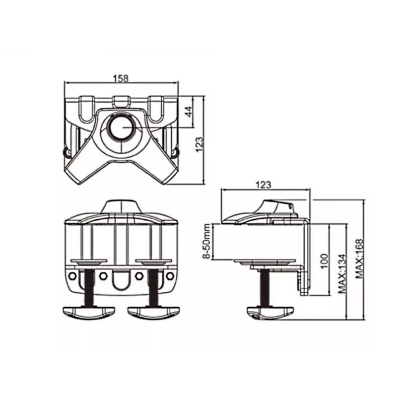 Multibrackets M Desktopmount Single / Dual / Triple Stand Zacisk biurkowy