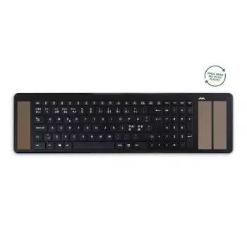 mysztrapper Type klawiatura QWERTY Nordic USB-A + Bluetooth, pełnowymiarowa (100%), przewodowa i bezprzewodowa, USB + Bluetooth, czarna