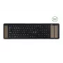 mysztrapper Type klawiatura QWERTY Nordic USB-A + Bluetooth, pełnowymiarowa (100%), przewodowa i bezprzewodowa, USB + Bluetooth, czarna