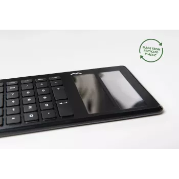 mysztrapper Type klawiatura QWERTY Nordic USB-A + Bluetooth, pełnowymiarowa (100%), przewodowa i bezprzewodowa, USB + Bluetooth, czarna