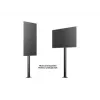 Multibrackets M Display Stand 180 Single Czarny w, Floormount
