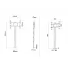 Multibrackets M Display Stand 180 Single Czarny w, Floormount