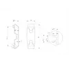 Multibrackets M Pro Series - Klips do zarządzania kablami, 6 szt., Klips do zarządzania kablami, Czarny, Tworzywo sztuczne, 100 g, 90 mm, 30 mm