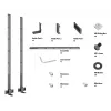 Multibrackets M Pro Series - Uchwyt do soundbara XL, Czarny, Stal, 15 kg, 165,1 cm (65 cali), 2,79 m (110 cali), 104 mm