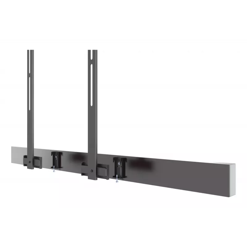 Multibrackets M Pro Series - Uchwyt do soundbara XL, Czarny, Stal, 15 kg, 165,1 cm (65 cali), 2,79 m (110 cali), 104 mm