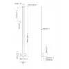 Multibrackets M Pro Series - Uchwyt do soundbara XL, Czarny, Stal, 15 kg, 165,1 cm (65 cali), 2,79 m (110 cali), 104 mm