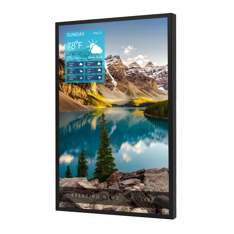 Peerless Xtreme Cyfrowy panel informacyjny 190,5 cm (75 cali) LED 3000 cd/m² 4K Ultra HD Czarny 24/7