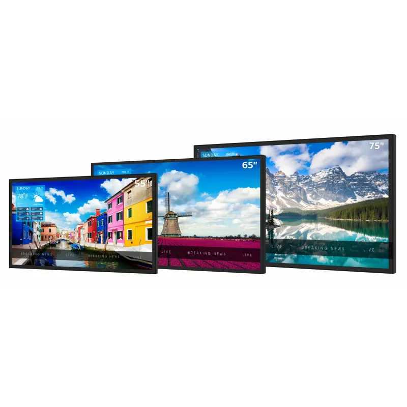 Peerless Xtreme Cyfrowy panel informacyjny 190,5 cm (75 cali) LED 3000 cd/m² 4K Ultra HD Czarny 24/7