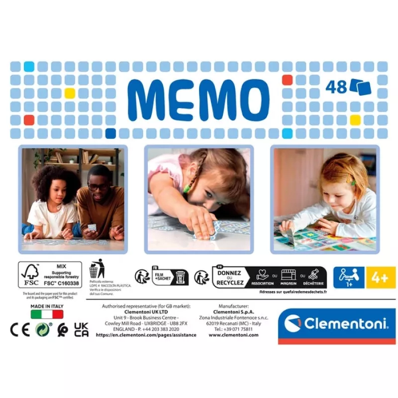 Clementoni 18314 gra planszowa/karty Memory