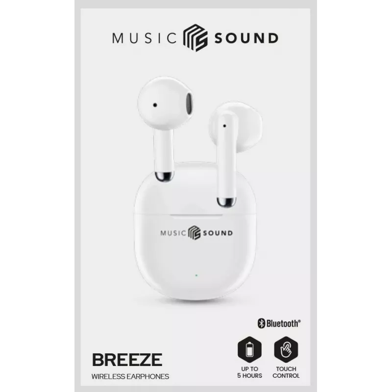 Music Sound Breeze – słuchawki Bluetooth w stylu kapsułki z kolorowym etui