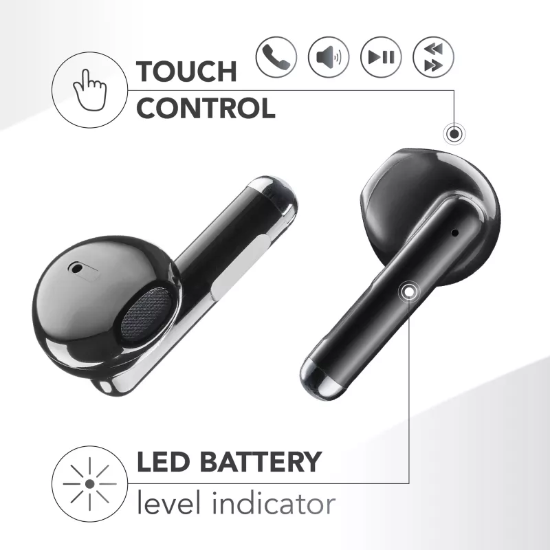 Music Sound Breeze słuchawki Bluetooth o konstrukcji kapsułkowej z kolorowym etui