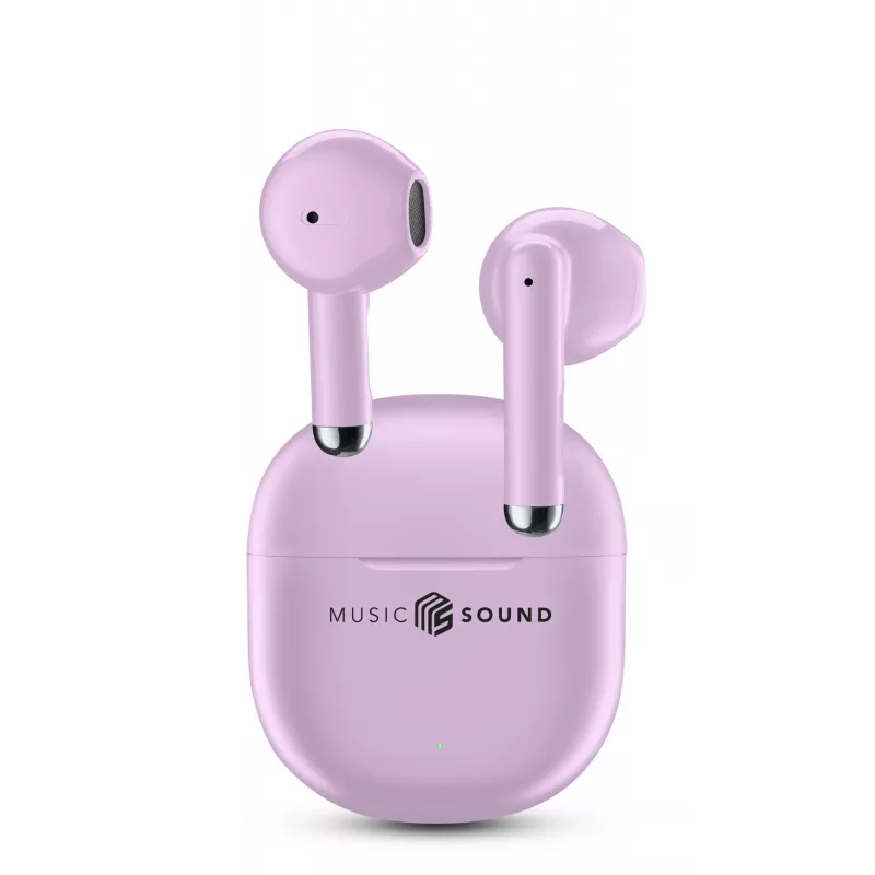 Słuchawki Bluetooth Music Sound Breeze w kształcie kapsułek z kolorowym etui