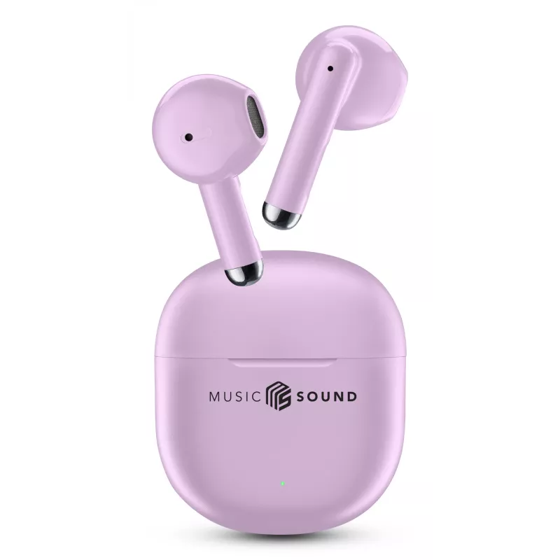 Słuchawki Bluetooth Music Sound Breeze w kształcie kapsułek z kolorowym etui