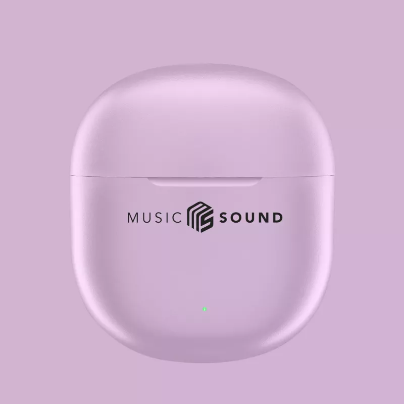Słuchawki Bluetooth Music Sound Breeze w kształcie kapsułek z kolorowym etui