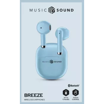 Muzyczny Dźwięk Breeze Słuchawka Bluetooth w stylu kapsułki z kolorowym etui