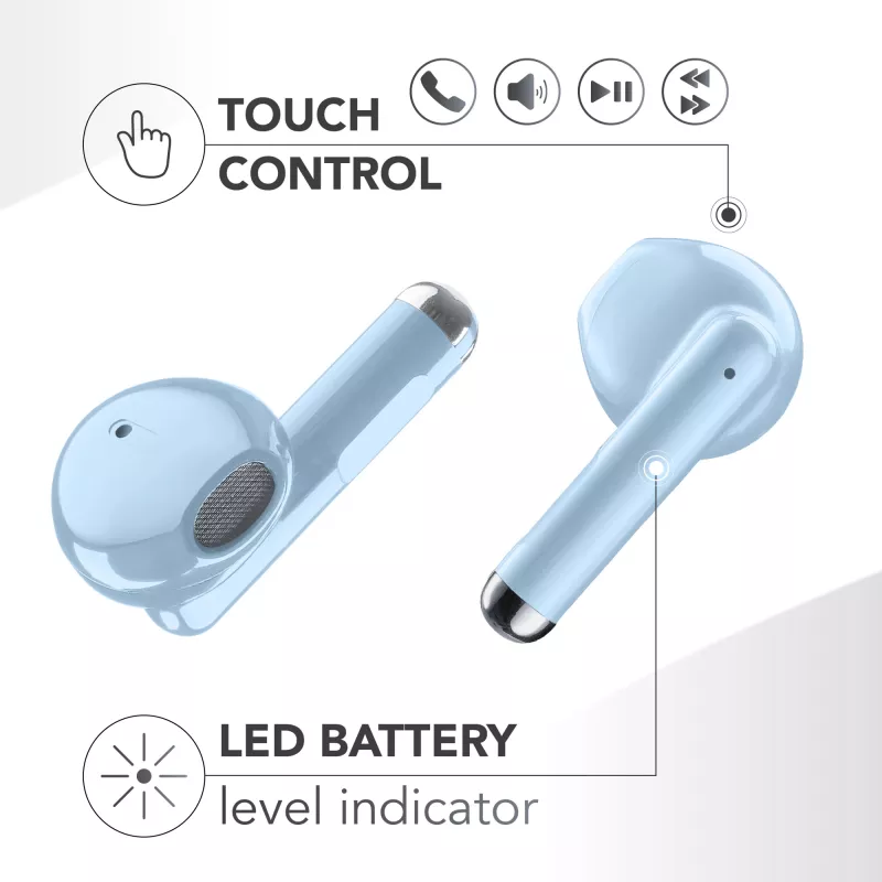 Muzyczny Dźwięk Breeze Słuchawka Bluetooth w stylu kapsułki z kolorowym etui