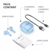 Muzyczny Dźwięk Breeze Słuchawka Bluetooth w stylu kapsułki z kolorowym etui