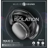 Music Sound MAXI3 MAXI3 bezprzewodowe słuchawki nauszne z aktywną redukcją szumów: wciągające i pozbawione zakłóceń wrażenia słuchowe, do 35 godzin pracy na baterii. Nowoczesny design, komfort, styl i potężny, rewolucyjny dźwięk.