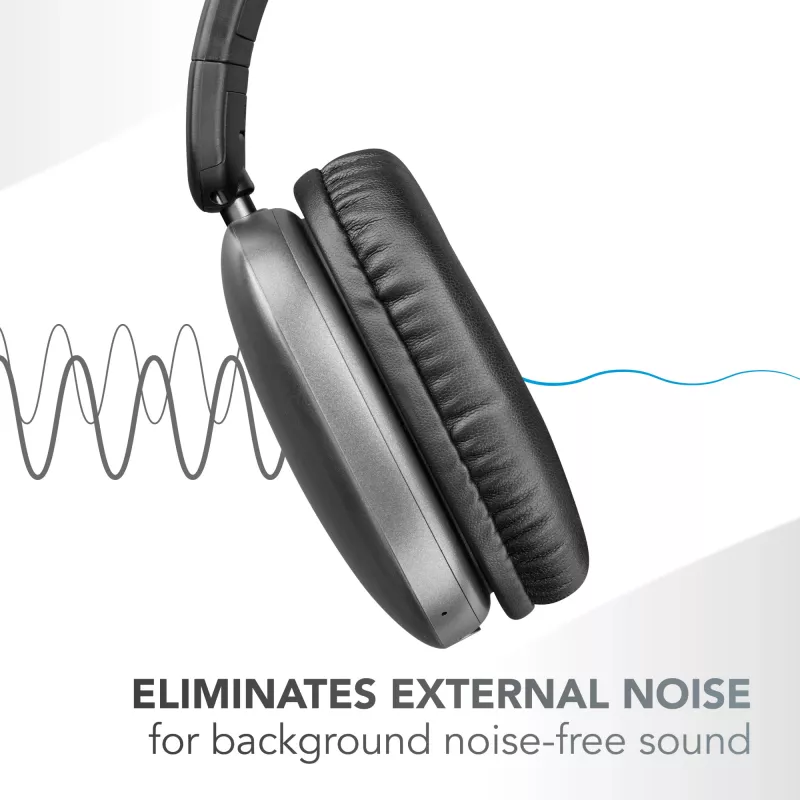 Music Sound MAXI3 MAXI3 bezprzewodowe słuchawki nauszne z aktywną redukcją szumów: wciągające i pozbawione zakłóceń wrażenia słuchowe, do 35 godzin pracy na baterii. Nowoczesny design, komfort, styl i potężny, rewolucyjny dźwięk.