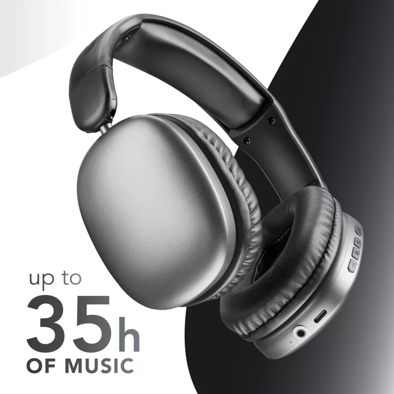 Music Sound MAXI3 MAXI3 bezprzewodowe słuchawki nauszne z aktywną redukcją szumów: wciągające i pozbawione zakłóceń wrażenia słuchowe, do 35 godzin pracy na baterii. Nowoczesny design, komfort, styl i potężny, rewolucyjny dźwięk.