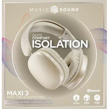 Music Sound MAXI3 MAXI3 bezprzewodowe słuchawki nauszne z aktywną redukcją szumów