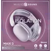 Słuchawki bezprzewodowe nauszne Music Sound MAXI3 z aktywną redukcją szumów: immersyjne i pozbawione rozpraszaczy wrażenia odsłuchowe, do 35 godzin pracy na baterii. Nowoczesny design, wygoda, styl i potężny, rewolucyjny dźwięk.
