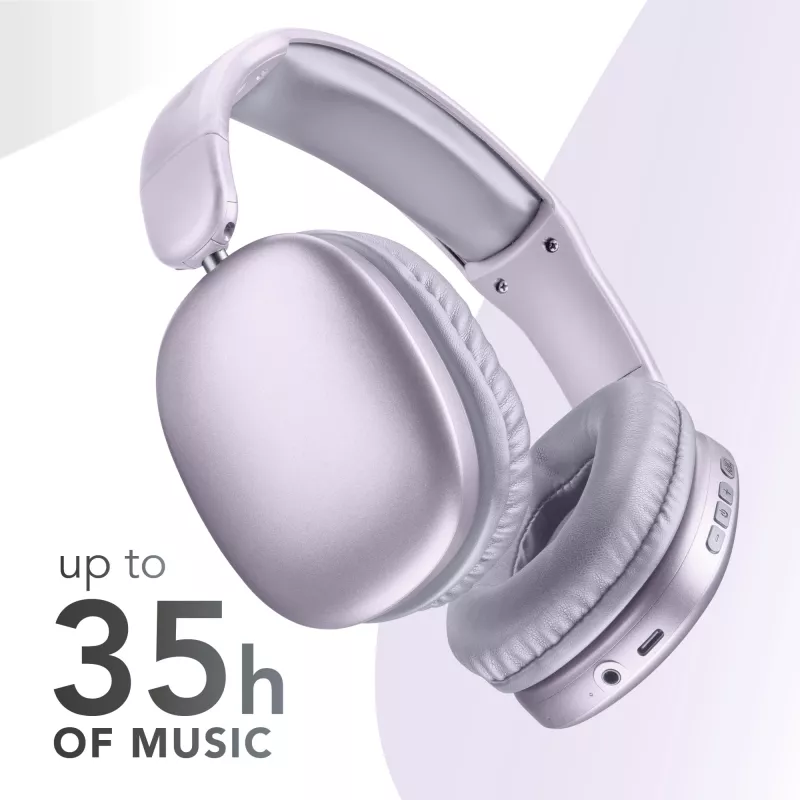 Słuchawki bezprzewodowe nauszne Music Sound MAXI3 z aktywną redukcją szumów: immersyjne i pozbawione rozpraszaczy wrażenia odsłuchowe, do 35 godzin pracy na baterii. Nowoczesny design, wygoda, styl i potężny, rewolucyjny dźwięk.