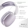 Słuchawki bezprzewodowe nauszne Music Sound MAXI3 z aktywną redukcją szumów: immersyjne i pozbawione rozpraszaczy wrażenia odsłuchowe, do 35 godzin pracy na baterii. Nowoczesny design, wygoda, styl i potężny, rewolucyjny dźwięk.