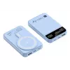 Techly I-CHARGE-10LCDBL powerbank Litowo-polimerowy (LiPo) 10000 mAh Ładowanie bezprzewodowe Niebieski