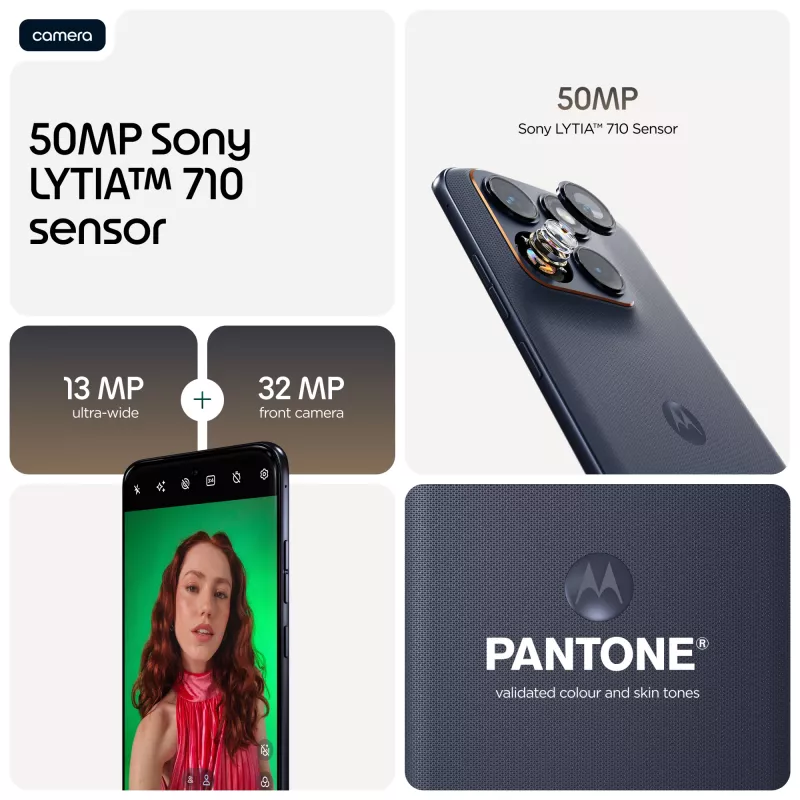 Motorola edge 70 fusion 17,2 cm (6,78 cala) Dual SIM Android 16.0 5G USB Type-C 8 GB 256 GB 7000 mAh Czarny