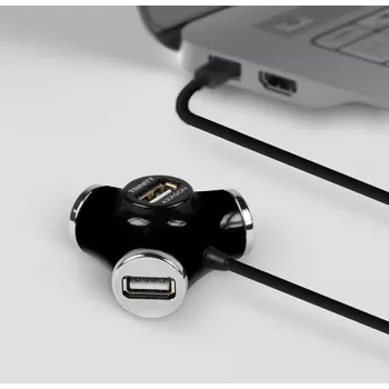 Axagon HUE-X3B koncentrator interfejsów USB 2.0 480 Mbit/s Czarny