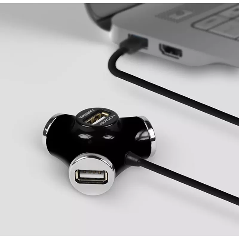 Axagon HUE-X3B koncentrator interfejsów USB 2.0 480 Mbit/s Czarny