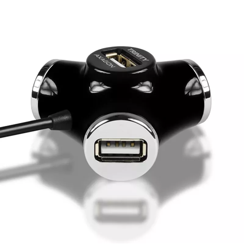 Axagon HUE-X3B koncentrator interfejsów USB 2.0 480 Mbit/s Czarny